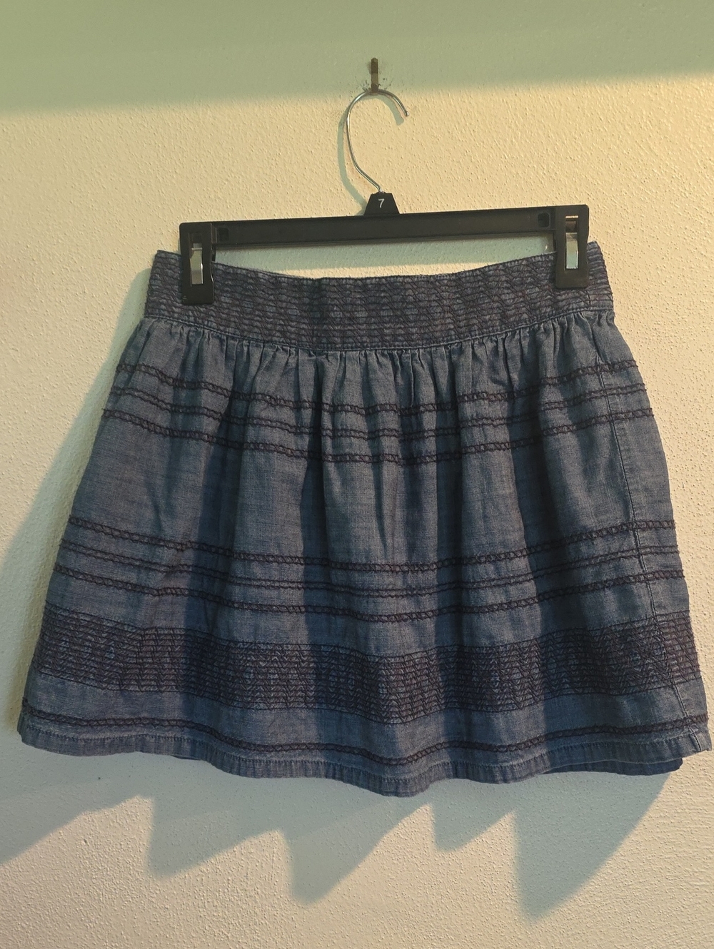 American Eagle Lightweight Chambray Mini Skirt